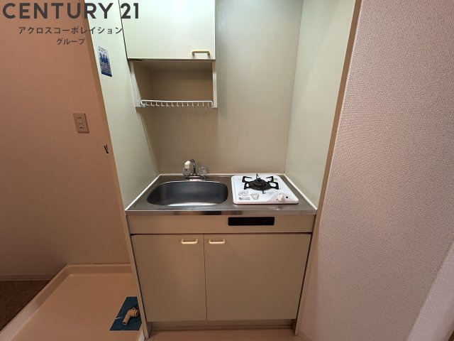 1口ガスコンロ付で機能的なキッチンです！