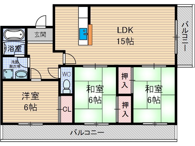 グランドール山口の間取り