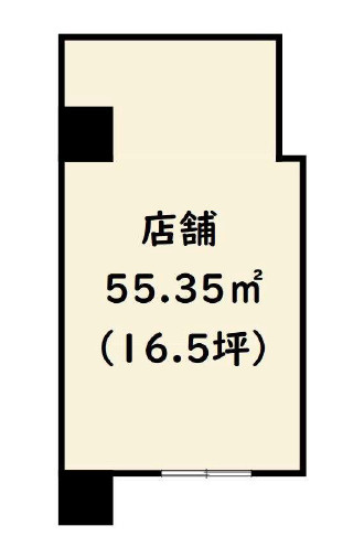 大津市長等２丁目の店舗一部の間取り