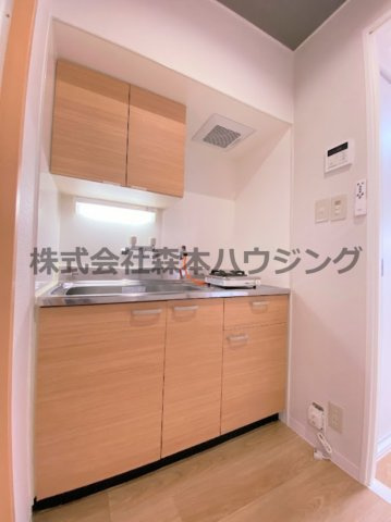 【キッチン】 | 　ミルキーハイツ | コンパクトなキッチンで掃除もラクラク