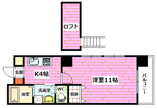 第13平勝ビルの間取り
