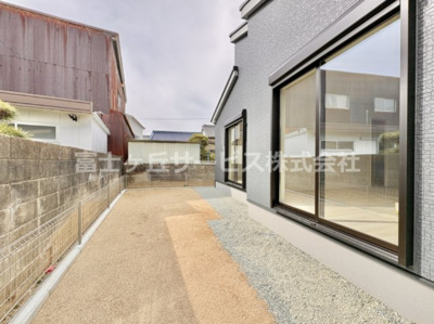 【庭】 | 豊橋市伝馬町 新築一戸建て 1号棟 | お庭も活用できます