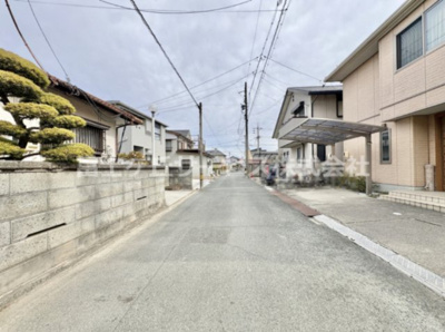 【前面道路含む現地写真】 | 豊橋市伝馬町 新築一戸建て 1号棟 | 前面道路含む現地写真です