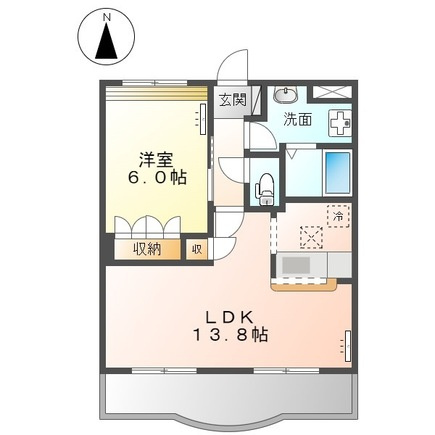 ディアベルジュⅡの間取り|間取図