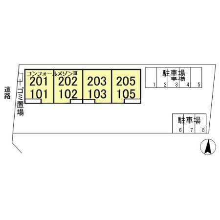 【区画図】 | コンフォール・メゾンⅢ