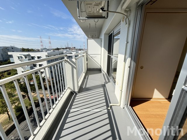 泉北城山台２丁17号棟のバルコニー