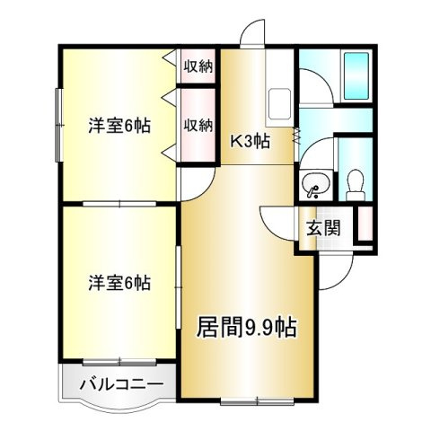 プリオールヴァンベールⅠの間取り