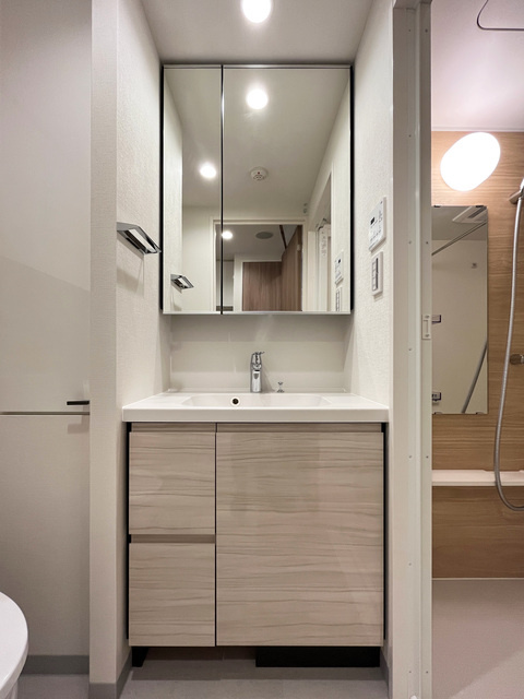 パークアクシス菊川ステーションイーストの洗面所|※写真は同タイプ住戸です。