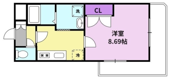 les couleurs レ・クルールの間取り