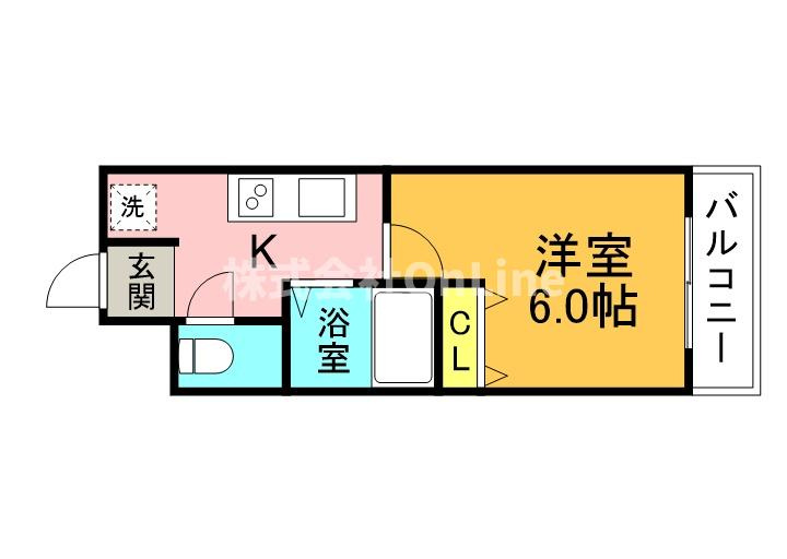 八尾市佐堂町１丁目の賃貸マンションの間取り