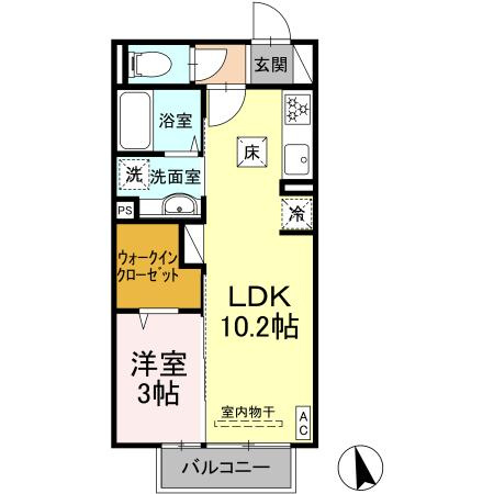【間取り】 | プランドール　B棟