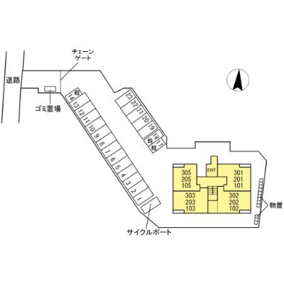 【区画図】 | プロムナード新堀