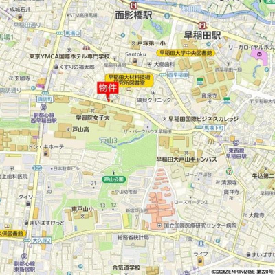 【地図】 | ディアスタ早稲田諏訪通り