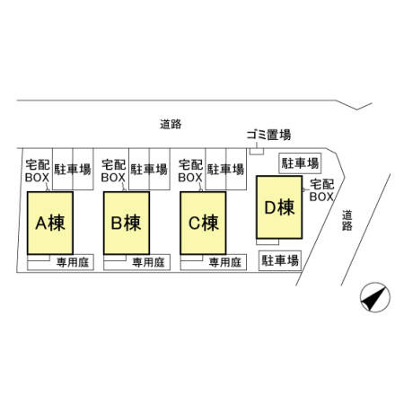 アプリコーゼ Cの区画図