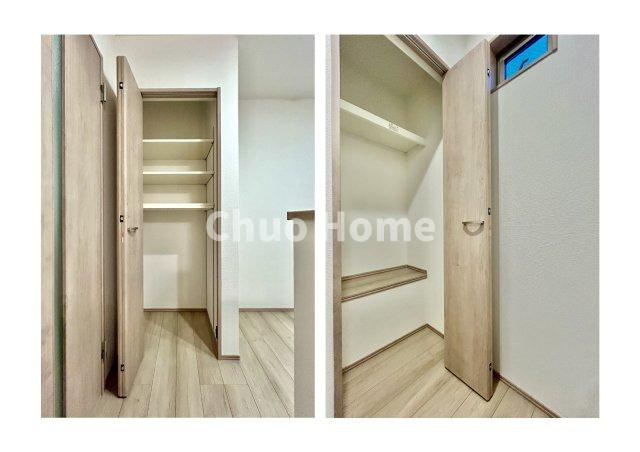 足立区神明2丁目新築分譲住宅の収納|パントリー・廊下収納