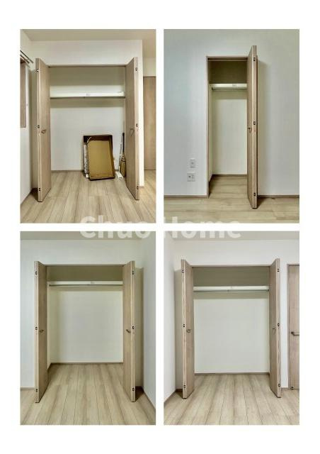 足立区神明2丁目新築分譲住宅の収納|居室にはクローゼットを完備し、自由度の高い家具の配置が叶うシンプルな空間です。お子様の成長と必要になる子供部屋を与えるにはぴったりの間取りですね。