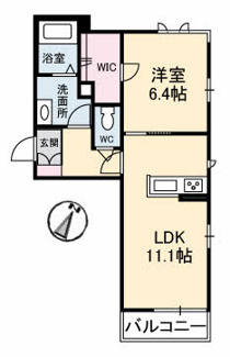 【間取り】 | クッラ ディ ヴェント 南町