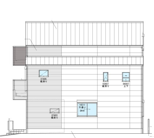 ハピクルタウン伊丹市瑞原3丁目新築一戸建て│4LDK+駐車1台可のその他|北側立面図