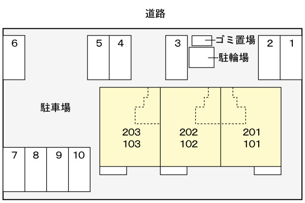 プラティーク　ヴィラの区画図