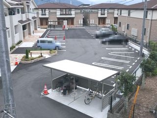 広島市安佐北区亀山２丁目のアパートの駐車場