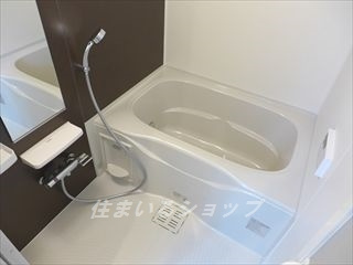 広島市安佐北区上深川町のアパートの浴室|追い焚き・浴室暖房乾燥機あり