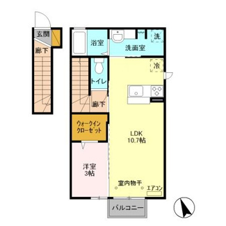 【間取り】 | クローバーコート　Ａ