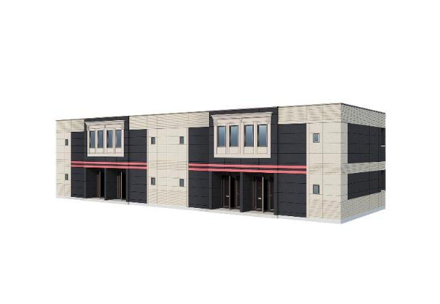 （仮称）市原市姉崎新築アパートの外観|完成予想図