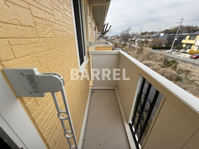 サンシャインパルクA棟のバルコニー