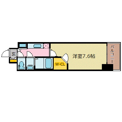 プレサンス栄ライズの間取り