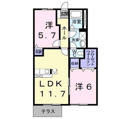 【間取り】 | エスポワールハイム　Ｄ