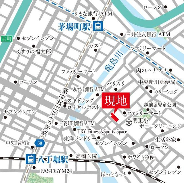 ザ・グランクラッセ日本橋イーストの地図