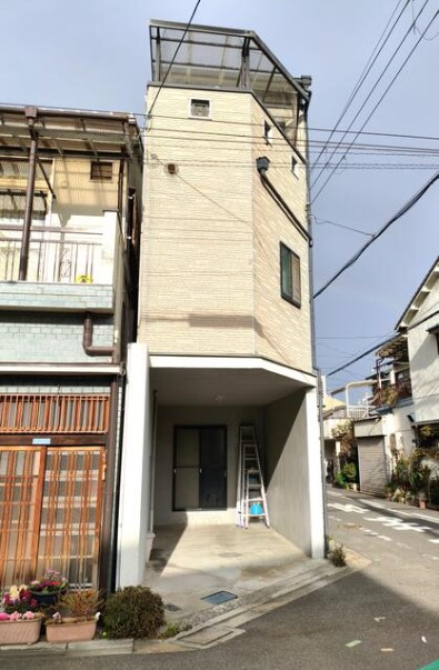 守口市小春町　戸建の前面道路含む現地写真