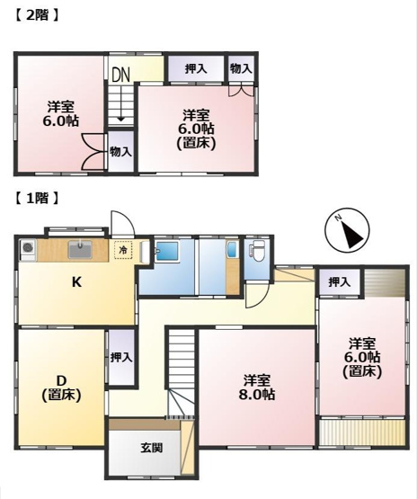 【間取り】 | 九十九里町片貝　中古戸建