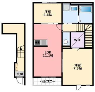 【間取り】 | 西宮市甲子園町新築アパート