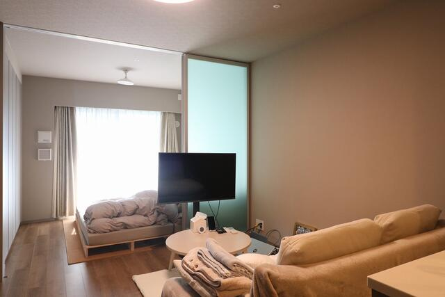 プラセシオン原の居間・リビング|ＬＤＫ約１１．３帖。一人ひとりがくつろぎながら家族が同じ時間を共にできる憩いの空間です。