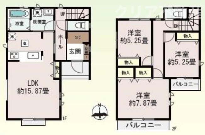 【間取り】 | 高崎市堰代町　新築B棟