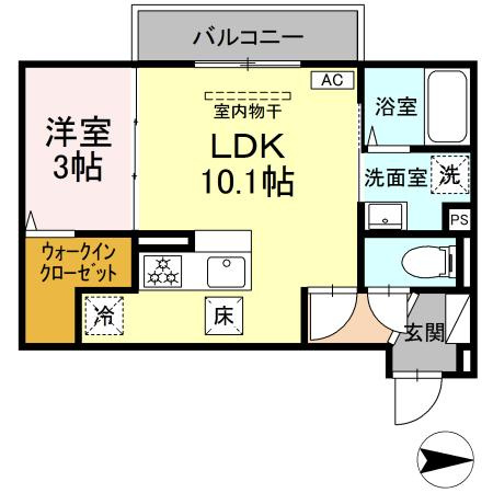 グレイスガーデンBの間取り
