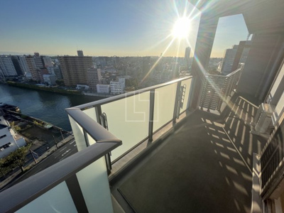 【バルコニー】 | エステムプラザ難波WESTリバークロス | エステムプラザ難波WESTリバークロス　バルコニー