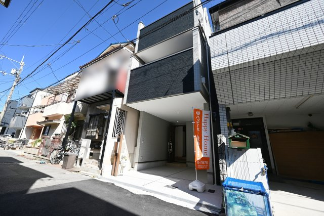 尼崎市大庄北5丁目新築一戸建ての外観|静かな住宅地の中の限定1区画です。完成済みですのでいつでも見学して頂けます。見学をご希望の方はお気軽にお問い合わせください。