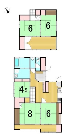 勿来町四沢作田 中古一戸建ての間取り