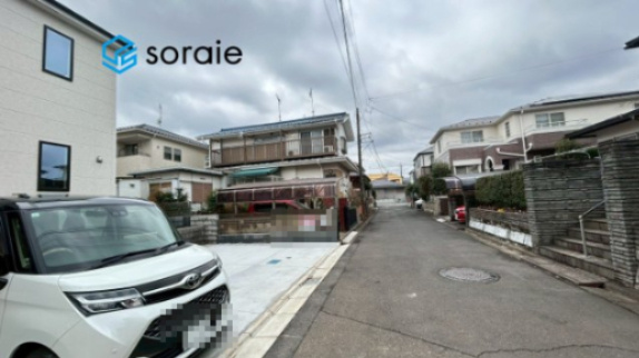 戸建 所沢市若狭２丁目の前面道路含む現地写真|令和8年2月26日撮影。