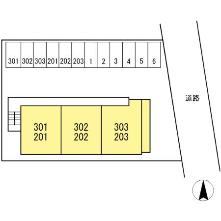 蓬莱ビルの区画図