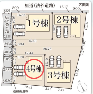 【区画図】 | リーブルガーデン栗東市上鈎４期 | 区画図