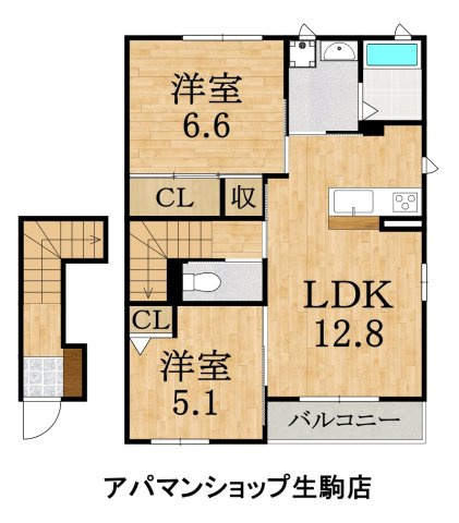 グランヒルミワＡ棟の間取り