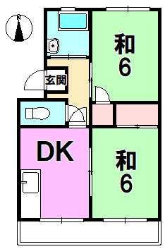 【間取り】 | 三和コーポNo.5