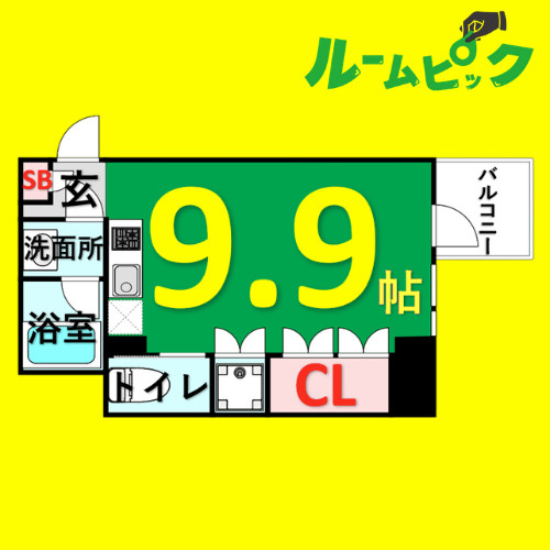 COZY名城公園　名古屋市賃貸　仲介手数料無料の間取り