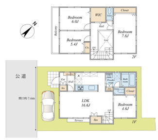 【間取り】 | 川口市三ツ和　中古戸建