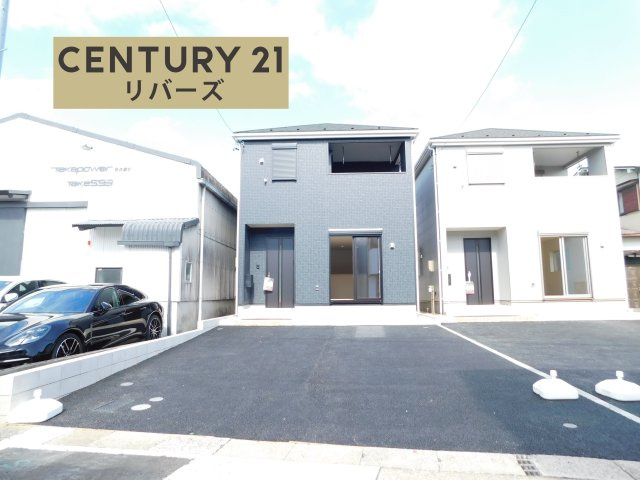 名古屋市北区喜惣治２丁目の新築一戸建の外観|◇１号棟◇　　いつでも見学出来ます♪（お問合せ当日、平日、水曜、夜間でもＯＫ）　駐車並列２台ＯＫ！　敷地４０．６８坪！　防犯カメラやＥＶ車充電など設備充実♪　スーパーまで１２０ｍ！