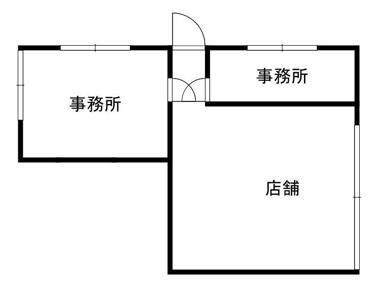 登別市登別温泉町30テナントの間取り