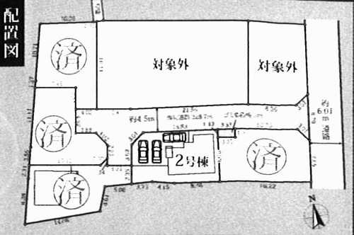 海老名市本郷　新築戸建全5棟　2号棟の区画図